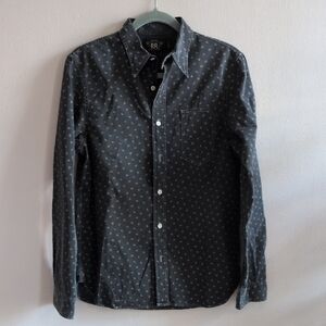 Ralph Lauren Double RL Dark Gray Patterned Shirt